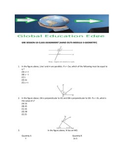 GRE SESSION-10-CLASS ASSIGNMENT (HAND OUTS-MODULE