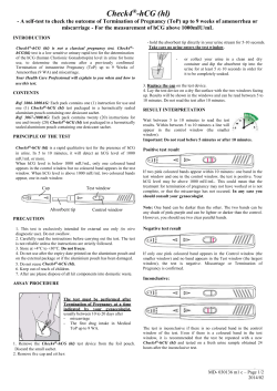 hCG MIDSTREAM - Quadratech Diagnostics