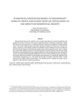 a discrete-continuous model of households