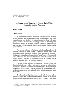 This study uses a methodology, which allows for the calculation of