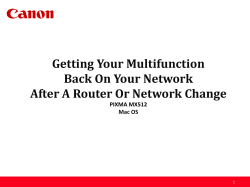 Getting Your Multifunction Back On Your Network After A