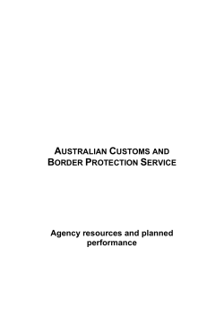 acbps pbs 2014-15 - Department of Immigration and Border Protection
