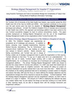 Strategy-Aligned Management for Hospital IT Organizations