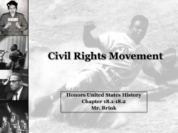 Leaders Of The Civil Rights Movement
