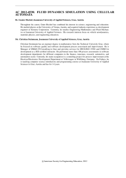 Fluid Dynamics Simulation Using Cellular Automata