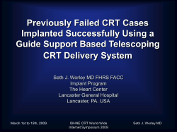Previously Failed CRT Cases Implanted Successfully
