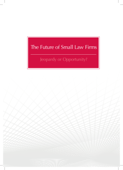 The Future of Small Law Firms