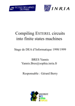 Compiling ESTEREL circuits into finite states machines