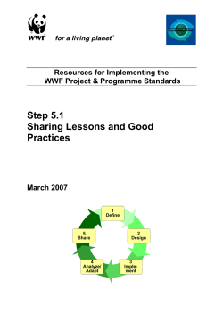 Sourcebook for the WWF Standards: Situation Analysis