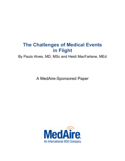 The Challenges of Medical Events in Flight