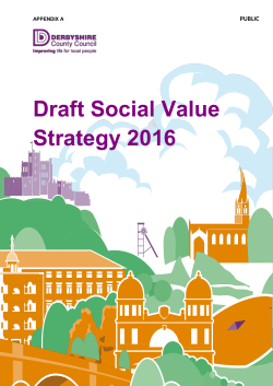Draft Social Value Strategy 2016