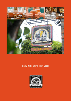 ROOM WITH A VIEW | SET MENU