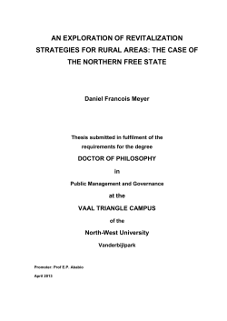 an exploration of revitalization strategies for rural areas: the case of