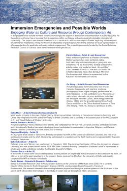 Immersion Emergencies and Possible Worlds: Engaging Water as