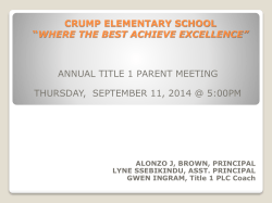 crump elementary school where the best achieve excellence