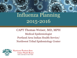 Portland Area IHS Influenza Action Plan 2015-2016