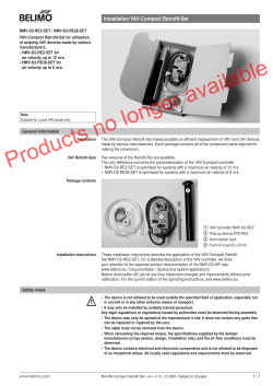 NMV-D2-RE2-SET: Installation VAV-Compact Retrofit-Set