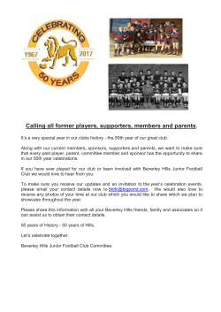 BHJFC-50 - Beverley Hills Junior Football Club