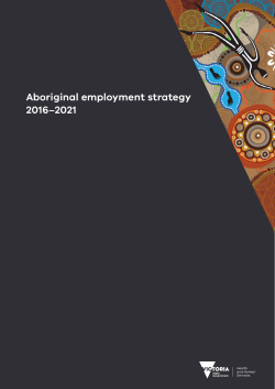 Aboriginal employment strategy - Department of Human Services