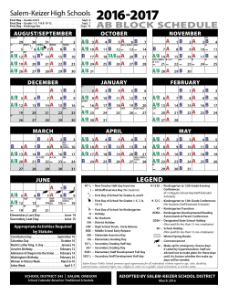 ab block schedule - McNary High School - Salem