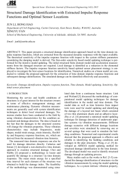 Structural Damage Identification with Extracted Impulse Response