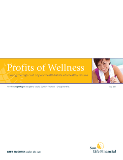 Profits of Wellness - Sun Life Financial