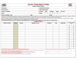 oztag team rego form
