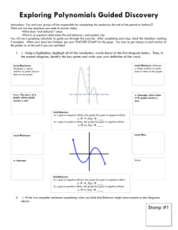 Exploring Polynomials Guided Discovery