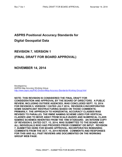 ASPRS Accuracy Standards for Digital Geospatial Data