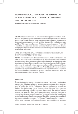 Learning evolution and the nature of science using evolutionary