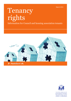 Tenancy rights information for Council and housing association