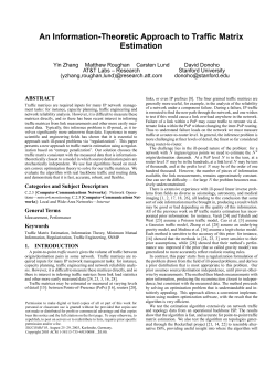 An Information-Theoretic Approach to Traffic Matrix Estimation