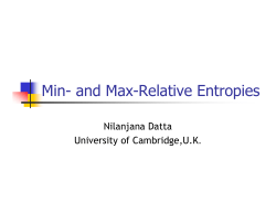 Min- and Max-Relative Entropies