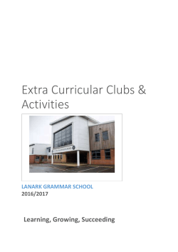 Extra Curricular Clubs Final 2016-2017