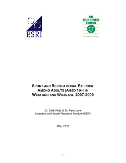 sport and recreational exercise among adults