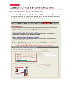 Switch Enrollment from Direct Deposit to Wolfpack One Card 1