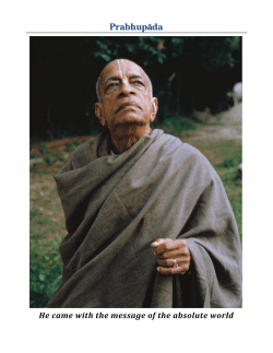 Prabhup&auml;da - ISKCON Bangalore