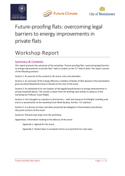 Future-proofing flats: overcoming legal barriers to