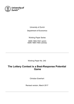 The Lottery Contest is a Best