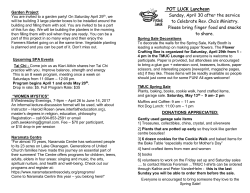 Announcements April 23 - Trinity Memorial United Church