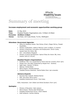21 May 2015 [Word, 74.14KB] - Office for Disability Issues