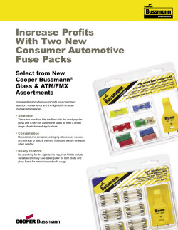 Increase Profits With Two New Consumer Automotive Fuse Packs