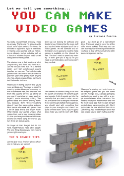 PDF Version - You Can Make Video Games