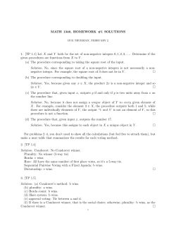 MATH 1340, HOMEWORK #1 SOLUTIONS 1. [TP 1.1] Let X and Y