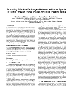 Promoting Effective Exchanges Between Vehicular Agents in Traffic