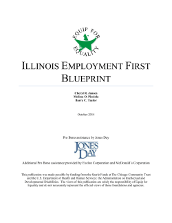 Illinois Employment First Blueprint