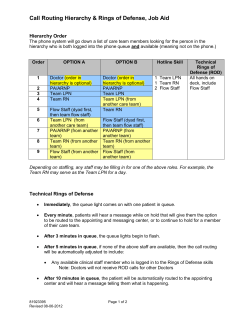 Call Management - Primary Care Team Guide