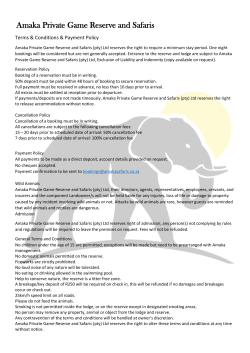 Amaka Private Game Reserve and Safaris