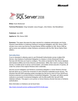 How to Implement Kerberos Constrained Delegation with