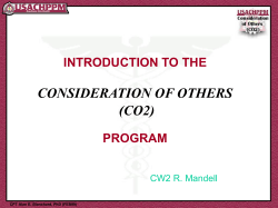 introduction to the consideration of others (co2)